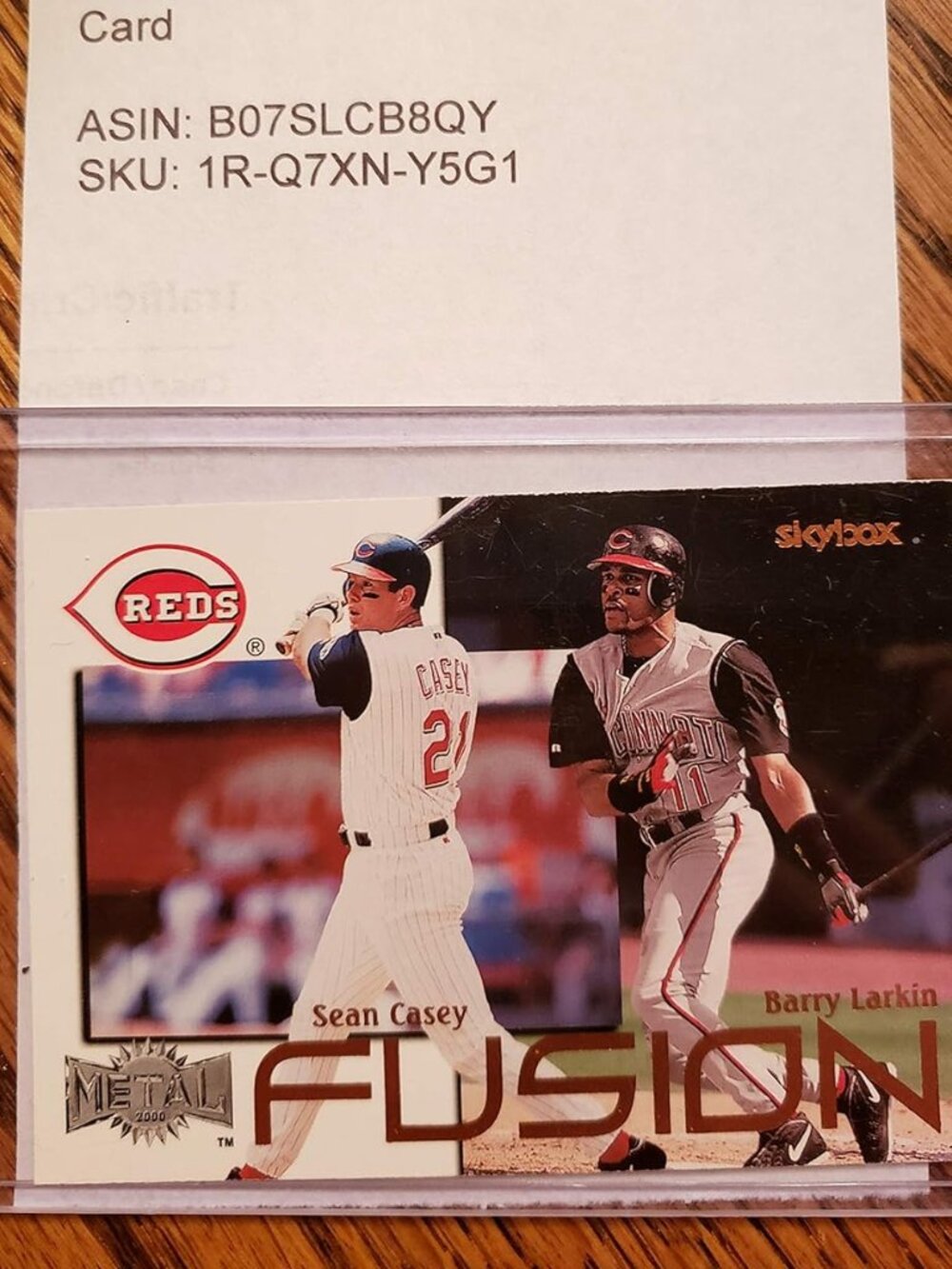 2000 Fleer Skybox International® SEAN CASEY & BARRY LARKIN, Cincinnati Reds™